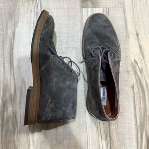 Steve Madden Men's Charcoal Suede Chukka Boots